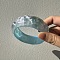 Resin Bangles for Women, with Glitter Powder, Light Sky Blue, Inner Diameter: 2-1/2 inch(6.2cm)