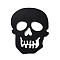 Wool Felt Skull Party Decorations, Halloween Themed Display Decorations, for Decorative Tree, Banner, Garland, Black, 200x160x2mm