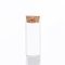 Mini High Borosilicate Glass Bottle Bead Containers, Wishing Bottle, with Cork Stopper, Column, Clear, 7x3cm, Capacity: 30ml(1.01fl. oz)