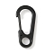 Alloy Rock Climbing Carabiners, Key Clasps, Black, 31.5x14.5x7mm