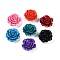 Synthetic Coral Carved Beads, Dyed, Flower, Mixed Color, 19.5x9mm, Hole: 1.3mm