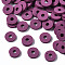 Handmade Polymer Clay Beads, for DIY Jewelry Crafts Supplies, Disc/Flat Round, Heishi Beads, Purple, 6x1mm, Hole: 2mm, about 893pcs/38g