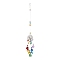 Life of Tree Suncatchers, Quartz Crystal Wall Hanging Decoration, for Home Offices Amulet Ornament, Colorful, 415mm