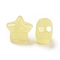 Imitation Jelly Style Acrylic Beads, Star, Champagne Yellow, 17x17.5x11.5mm, Hole: 3mm, about 290pcs/500g