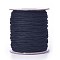 Nylon Thread, Round, Chinese Knotting Cord, Beading String, for Bracelet Making, Black, 1.5mm, about 140yards/roll