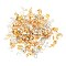 Brass Bead Tips, Mixed Color, 4~13x3~5mm, Hole: 1.2mm
