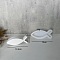 Fish Candle Holder Silhouette Silicone Molds, For Candle Making, White, 52x121x22mm