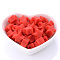 Food Grade Eco-Friendly Silicone Beads, Star, Red, 13x13x7mm, Hole: 2.5mm