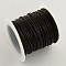 Korean Waxed Polyester Cords, Coconut Brown, 1mm, about 10.93 yards(10m)/roll, 25rolls/bag