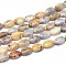 Natural Crazy Lace Agate Flat Oval Bead Strands, 14x10x6mm, Hole: 1mm, about 29pcs/strand, 15.7 inch