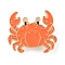 Alloy Enamel Brooches, Sea Animals Theme, Crab, 29.5x33.5mm