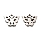 Non-Tarnish 316 Surgical Stainless Steel Charms, Laser Cut, Butterfly Charm, Stainless Steel Color, 10x13x1mm, Hole: 1.6mm
