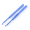 Aluminum Crochet Hooks with Plastic Handle Covered, Cornflower Blue, Pin: 3.5mm, 140x9x7.5mm