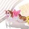 Cellulose Acetate Claw Hair Clips, Hair Accessories for Women Girls, Unicorn, 96x50mm