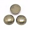 Half Round Natural Pyrite Cabochons, 12x4~5mm