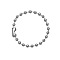 Trendy hip-hop 304 Stainless Steel Ball Chains Bracelet Unisex Fashion Hand Accessory, Stainless Steel Color, 8-1/4 inch(21cm)