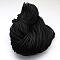 7 Inner Cores Polyester & Spandex Cord Ropes, Solid Color, for Rope Bracelets Making, Black, 4~5mm, about 109.36 yards(100m)/bundle, 420~500g/bundle