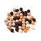 Rubberized Style Imitated Silicone Acrylic Beads, Round, Coconut Brown, 8x7.5mm, Hole: 1.6mm, about 76pcs/20g
