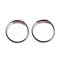 Non-Tarnish 304 Stainless Steel Hoop Earrings, Round, Stainless Steel Color, 9.5x0.5mm, Pin: 0.5mm