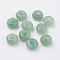 Natural Green Aventurine European Beads, Large Hole Beads, Rondelle, 14x7~8mm, Hole: 6mm
