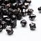 Drawbench Acrylic Beads, Spray Painted, Bicone, Black, 7.5x7.5mm, Hole: 1.5mm, about 3100pcs/500g