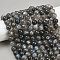 Natural Labradorite Beads Strands, Round, 9.5~10.5mm, Hole: 1.2mm, about 39pcs/strand, 15.43''(39.2cm)