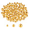 80Pcs 3 Styles Round 925 Sterling Silver Spacer Beads, Real 18K Gold Plated, 2~4mm, Hole: 0.7~1.3mm