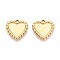 304 Stainless Steel Pendant Cabochon Settings, Ion Plating(IP), Heart, Real 18K Gold Plated, Tray: 9.5x12mm, 16x16x2mm, Hole: 1mm