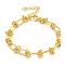 Rack Plating Brass Bracelets, Cadmium Free & Lead Free, Long-Lasting Plated, Real 18K Gold Plated, 6-7/8 inch(17.5cm)