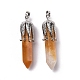 Большие заостренные подвески из натурального желтого нефрита G-E059-03AS-03-2