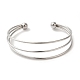 Некорневой браслет-манжета из нержавеющей стали 304 BJEW-Z071-04P-2
