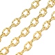 Латунные текстурированные овальные звенья цепи CHC-C014-05G-1