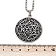 201 кулон из нержавеющей стали с изображением созвездия Звезды Давида 12 NJEW-K283-32P-5
