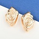 Латунь серьги EJEW-H168-04G-1