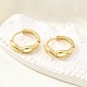 Серьги-кольца из латуни бесконечности для женщин EJEW-U068-01G-2
