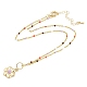 Латунь подвесные ожерелья NJEW-R006-01G-04-2
