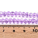 Строковые прозрачные стеклянные бусины в нитях GLAD-Q012-4mm-18-4