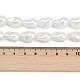 Нити бусин из искусственного жемчуга с гальваническим покрытием из фарфора BSHE-Z009-03A-5