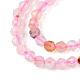 Натуральные вишневые агатовые бусины G-T143-10-3