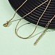Ожерелья-спутнички из нержавеющей стали 304 толщиной 1.2 мм NJEW-T016-21A-G-3