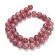 Природного розового кварца нитей бисера G-L642-B20-10mm-3