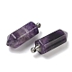 Кулоны для бутылочек с натуральным аметистом G-H332-09P-03-2