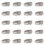 50 шт. регулируемые кольца для пальцев из нержавеющей стали 304, плоские круглые настройки основания кольца пэда, цвет нержавеющей стали, размер США 7 3/4 (17.9 мм), лоток : 8 мм