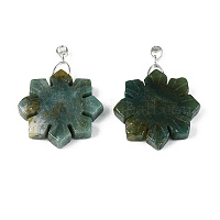 Природного индийского агата подвески&nbsp;G-T144-12I