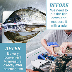 Линейки рыб из ПВХ&nbsp;AJEW-WH0542-004