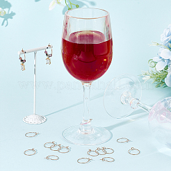 40 шт. фурнитура для сережек-колец из хирургической нержавеющей стали 316L STAS-UN0053-41RG