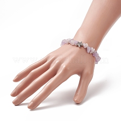 Браслет из бисера из бисера из бисера и сплава из бисера из драгоценных камней и сплава для женщин BJEW-JB09233