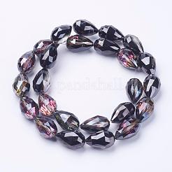 Стеклянные бусины с гальваническим покрытием  EGLA-E049