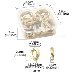 20 шт. непрозрачные акриловые соединительные кольца&nbsp;OACR-YW0001-53A
