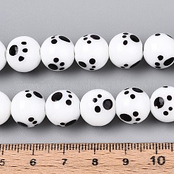 Бусы лэмпворк ручной работы&nbsp;LAMP-N028-21B